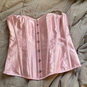 Pink corset top